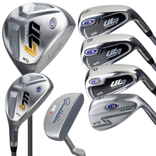 US Kids: Ultralight 7-63 - 7 pc w/ bag Package Set Graphite Junior Right Hand