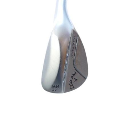 Callaway: JAWS Raw Chrome 58° Wedge Steel Wedge Right Hand