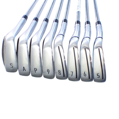 TaylorMade: Qi Iron Set 5-PW, AW, SW (8 pc) Steel Stiff Left Hand