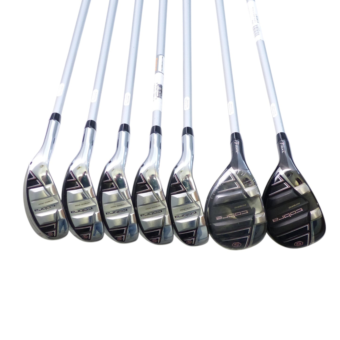 Cobra: T-Rail 2023 Womens Iron Set 5H, 6H, 7-PW SW Graphite Ladies Left Hand