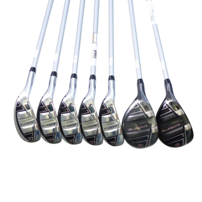 Cobra: T-Rail 2023 Womens Iron Set 5H, 6H, 7-PW SW Graphite Ladies Left Hand
