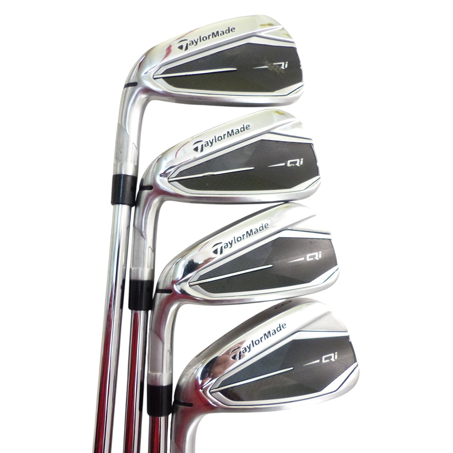 TaylorMade: Qi Iron Set 5-PW, AW, SW (8pc) Steel Stiff Left Hand