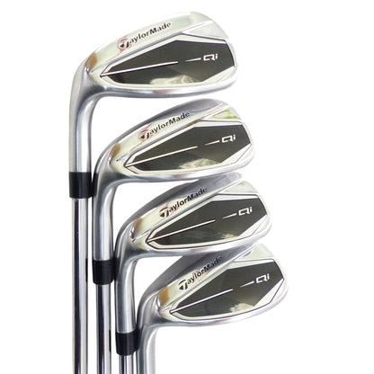 TaylorMade: Qi Iron Set 5-PW, AW, SW (8pc) Steel Stiff Left Hand
