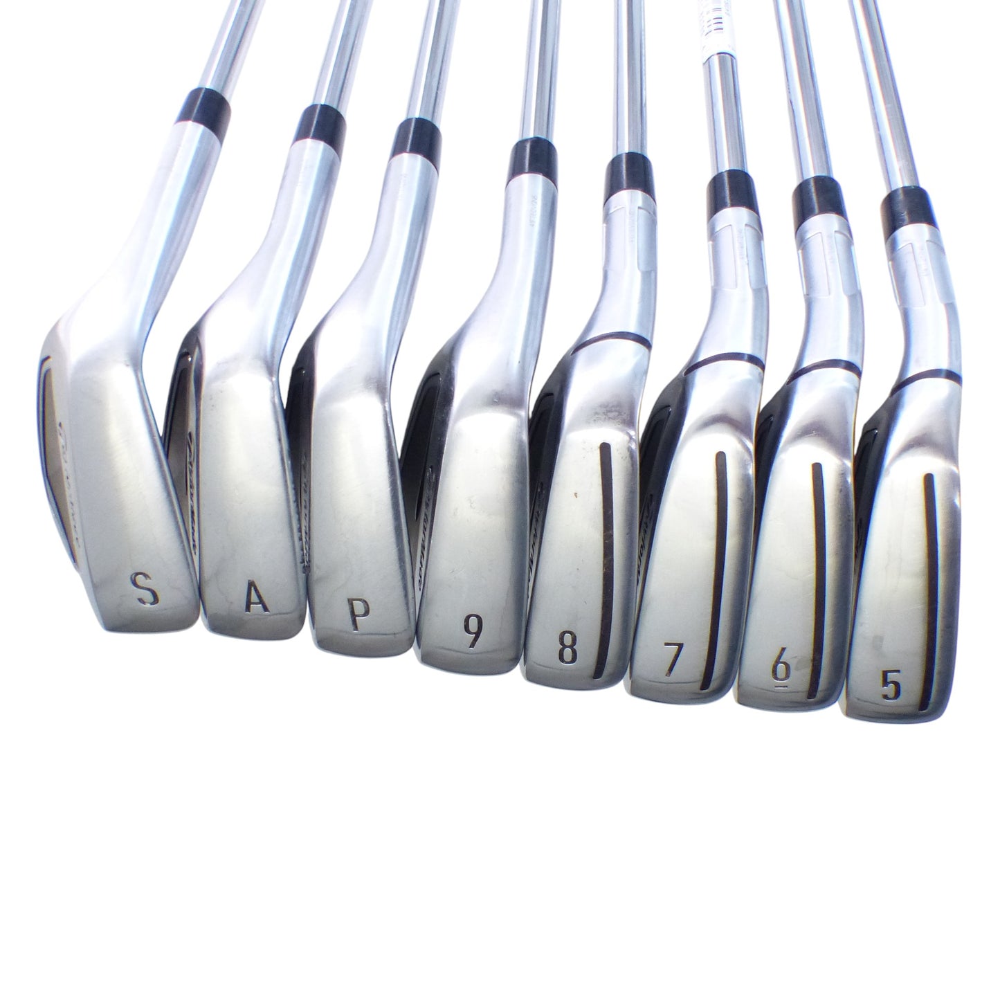 TaylorMade: Qi Iron Set 5-PW, AW, SW (8pc) Steel Stiff Left Hand