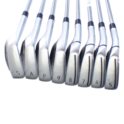 TaylorMade: Qi Iron Set 5-PW, AW, SW (8pc) Steel Stiff Left Hand