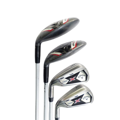 Callaway: X Hot Combo Iron Set 4H, 5H, 6i-PW (7 Pc) Graphite Seniors Left Hand