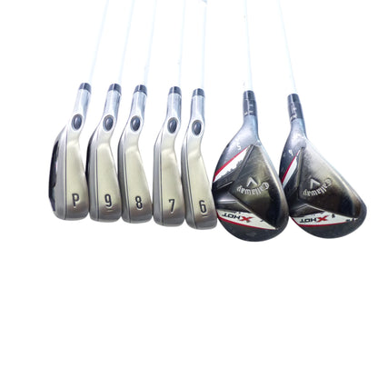 Callaway: X Hot Combo Iron Set 4H, 5H, 6i-PW (7 Pc) Graphite Seniors Left Hand