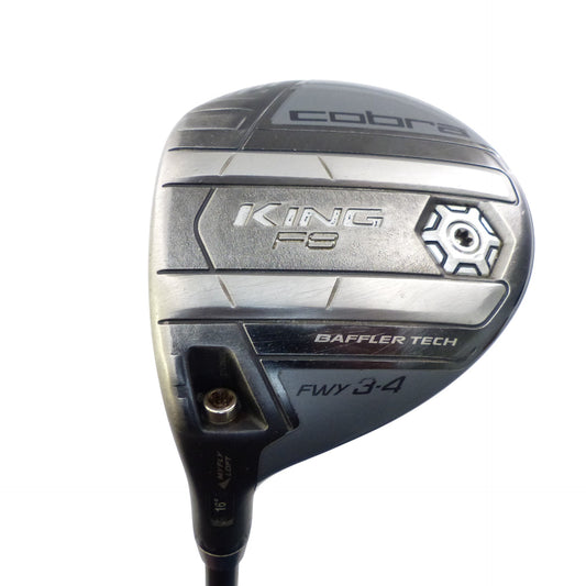 Cobra: King F8 Black 3w Fairway Wood Graphite Stiff Left Hand