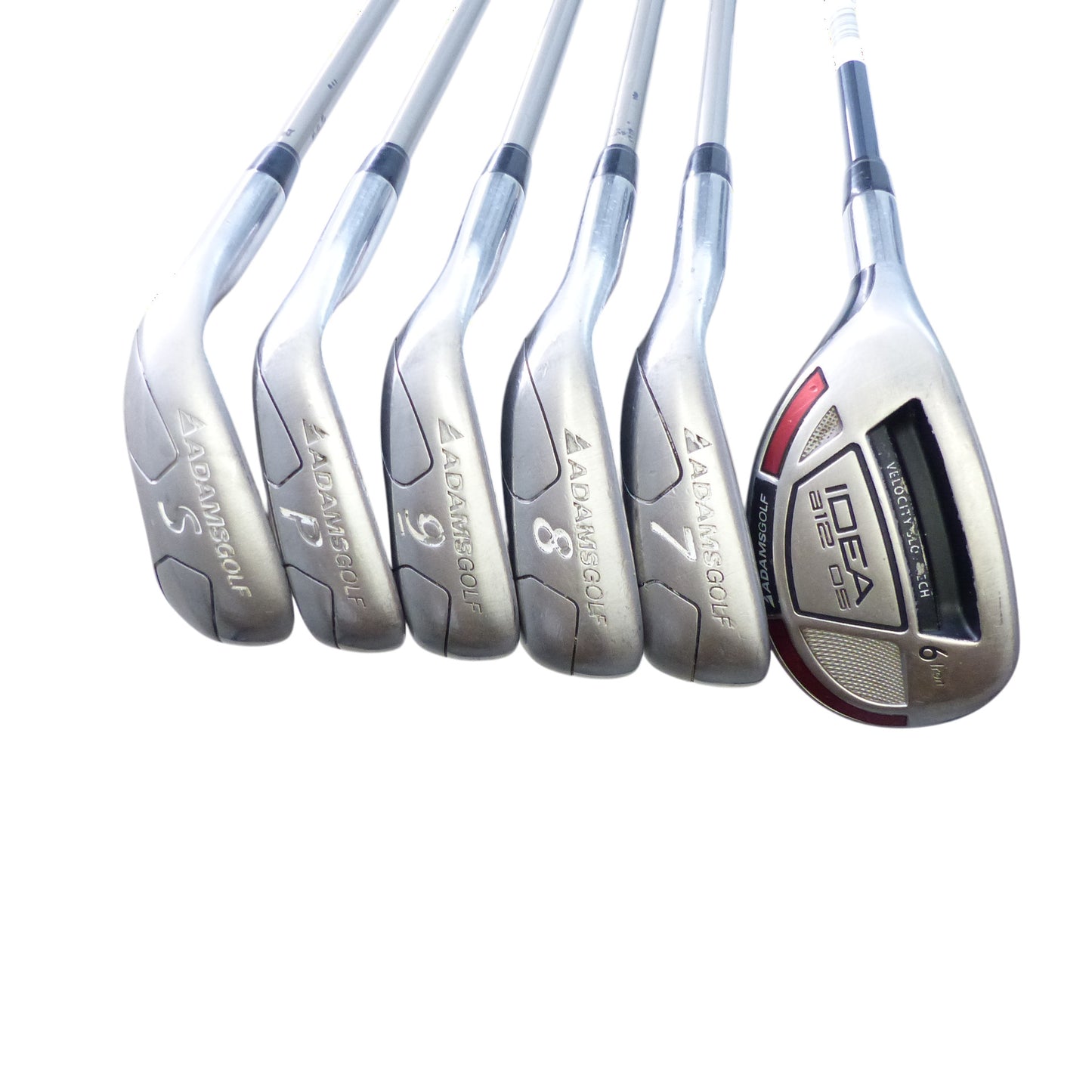 Adams: Idea a12OS Hybrid Iron Set 6-PW, SW (6 pc) Graphite Ladies Left Hand