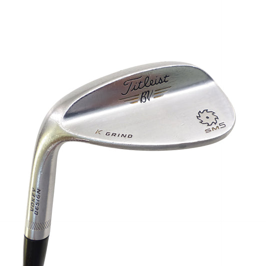 Titleist: Vokey SM5 Tour Chrome K Grind 60° Wedge Steel Wedge Left Hand